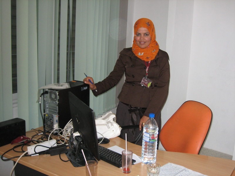 During the revolution, some clients faced enormous problems, but we didn't abandon them," says Essia Nciri, who runs Enda Inter-Arabe Microfinnce's branch in Sidi Bouzid, Tunisia, birthplace of the Arab Spring